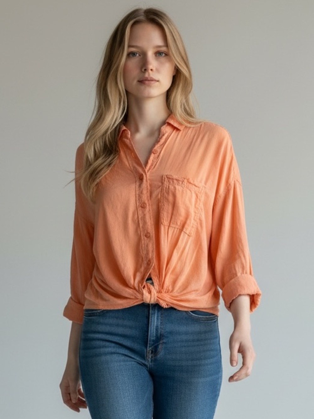 Anthropologie Pilcro Button Down with Bottom Twist